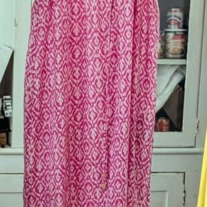 MICHAEL Michael Kors Pink and White Maxi Skirt